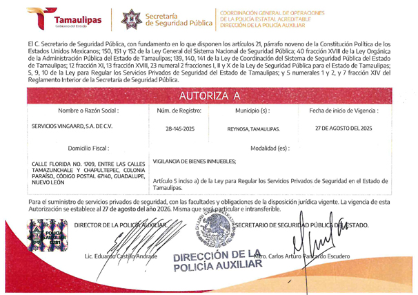 Certificaciones Vingaard